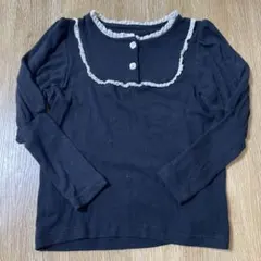 フリル付き長袖カットソー　120cm