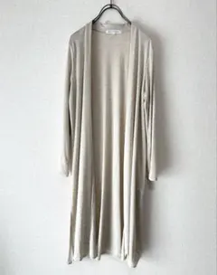 美品　23区 ロングカーディガン ベージュ 羽織り 38 日本製