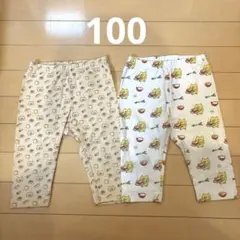 ノラネコぐんだん ユニクロ 7部丈レギンス 100 2枚セット