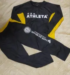 ATHLETA ピステ 上下セット ジャージ 黒/黄色 150cm