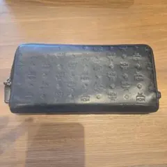 MCM 長財布 ラウンドファスナー ブラック