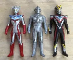 ウルトラマンタイガ ネクサス ビクトリー ソフビ 500 3体セット ジャンク