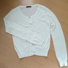 INGNI ホワイトニットカーディガン薄手