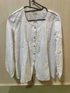 s.t.closet frabjous ブラウス　白　ボタン　綿100%のサムネイル
