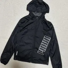 PUMA プーマ フード デカロゴ ウインドブレーカー ブルゾン ブラック L