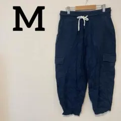 ネイビー カーゴパンツ 【M】ワークパンツ ポケット カジュアル