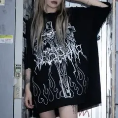 ililil イルイルイル★DESPAIRグラフィックビッグ半袖Tシャツ