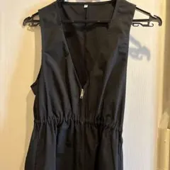 ノースリーブロングワンピース 黒