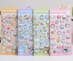 【4枚セット】水入りシール ぷくぷくシール Ninrikidy ちいかわ ウ＜＞