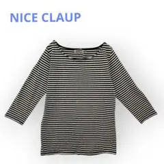 ■NICE CLAUP ナイスクラップ＊Fサイズ カットソー トップス 五分袖
