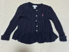 Ralph Lauren ケーブルニット カーディガン ネイビー