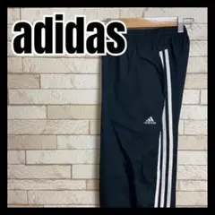 adidas ナイロンパンツ ズボン シャカシャカ オシャレ ブラック 古着のサムネイル