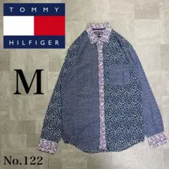 定番 TOMMY HILFIGER 花柄 Yシャツ レアカラー ボタンダウン
