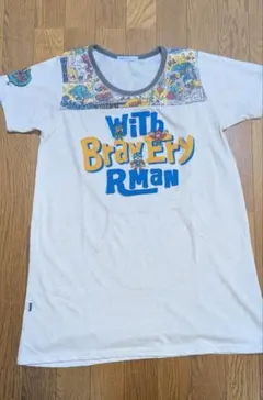 限定値下げ 新品 rough 刺繍可愛いTシャツ マスクマンのサムネイル