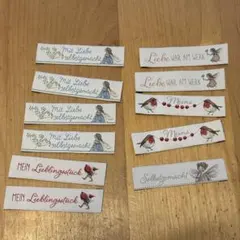 アクファクトゥム　acufactum 刺繍タグ　11枚