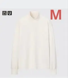 【UNIQLO U】ヒートテックコットンタートルネックT（長袖）　白　Mサイズ
