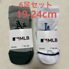 新品未使用 靴下 19-24cm MLB LA A's 6足セット まとめ売り