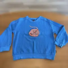 moimoln キッズ トレーナー ブルー 120