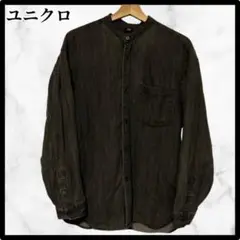 【フォロー割あり‼️】ユニクロ 長袖 デニムシャツ Mシンプル UNIQLO