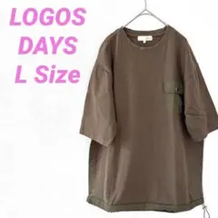 [SALE] LOGOS DAYS 胸ポケ Tシャツ L 古着 送料無料のサムネイル