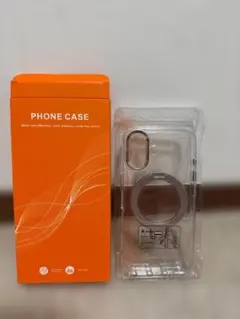 iPhone16用ケース スタンド機能付き クリアケース