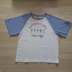 メゾピアノ　 L　160　Tシャツ 　白　水色 キャンディー