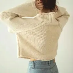 【yuco様】ungrid アングリッド アイボリー ローゲージ ショート