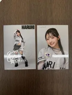 M☆Splash!! HARUHI ALTブロマイド 2枚セット サイン入り
