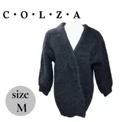 C・O・L・Z・A オーバーサイズVネックニット 黒　sizeＭ