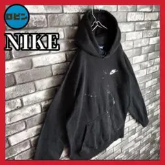 NIKE 襤褸 裏起毛 刺繍スウッシュ ボロ スウェット フード BORO