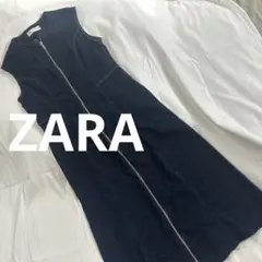 T*i様 ZARA 定価9,990円 フロントジッパー デニム ワンピース L