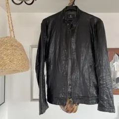 BEAUTY & YOUTH ラムレザージャケット シングルライダース M 黒