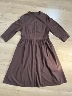 MACKINTOSH マッキントッシュ　ブラウン 七分袖 ワンピース　春夏秋のサムネイル