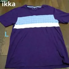 ikka メンズ　Ｌ トップス　紫　パープル