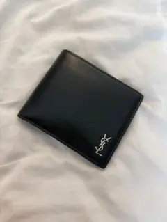 YVES SAINT LAURENT 黒 二つ折り財布　メンズ