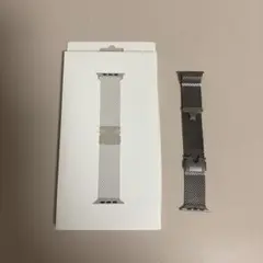 【純正品】AppleWatchUltra ナチュラルチタニウムミラネーゼループM