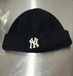 MLB Korea ニット帽 ビーニー ヤンキース ブラック フリーサイズ⁠