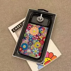Casetify iPhone17Pro用ハードケース カラフル花柄
