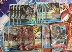 ワンピースカード　赤青エースデッキパーツ