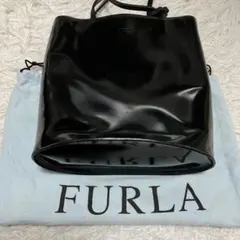 《美品早い者勝ち》フルラfurlaショルダートートミニバッグエナメルイタリア製
