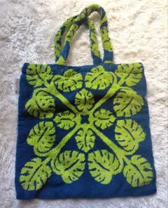 アロハキャシーマム★タオル生地★ハワイアンキルト調★トートバッグ