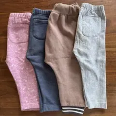 ユニクロ 裏起毛パンツ 長ズボン バースデイ あたたか
