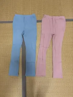 ストレッチパンツ 150cm 青 ピンク