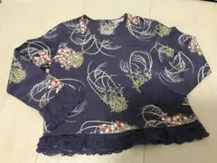 ✨美品✨ カネコイサオ すずらん柄ブラウス パフスリーブ ピンタック
