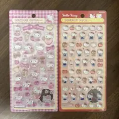 【正規品】 ボンボンドロップシール キティ赤 ピンク2枚セット