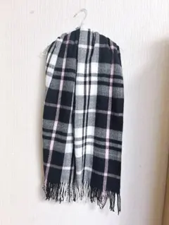 大盤ストールレディース　チェック柄ストール　チェック柄大判ストール　マフラー