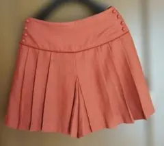 BE RADIANCE オレンジ プリーツキュロット　日本製