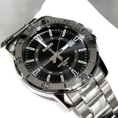 カシオ　アナログ腕時計　シルバーステンレス　海外輸入モデル　未使用新品のサムネイル