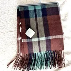 ストール マフラー attention GU チェック柄 ブラウン系 タグ付き