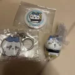 ハチワレキーホルダー・缶バッジセット